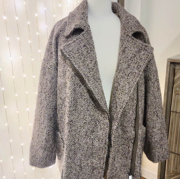 NWT Zara Wool Coat Jacket - Picture 4 of 11